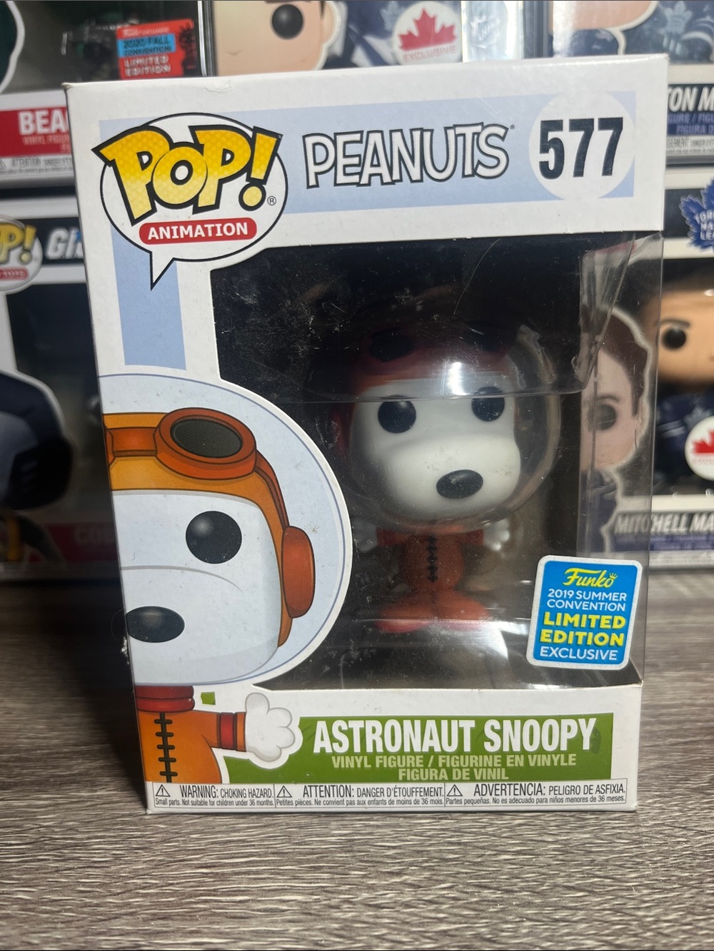 Funko Peanuts Astronaut Snoopy - Orange, White, Black